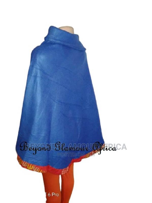 Womens Blue Dashiki Poncho Combo - thumbnail 3