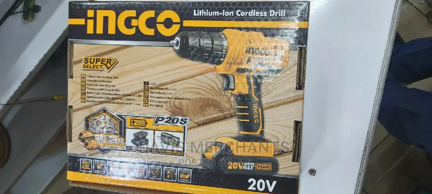 Ingco Cordless 20 v Drill J