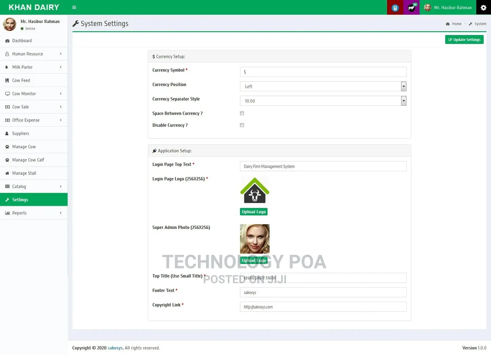 Dairy Farm Management System