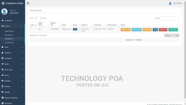 Hotel Management System - thumbnail 3