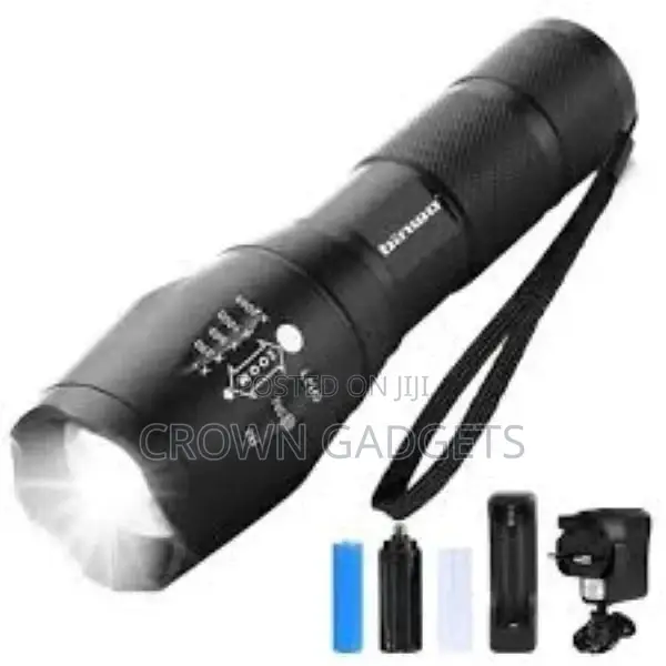 T6 Rechargeable High Powered Zoomable LED Tactical Torch