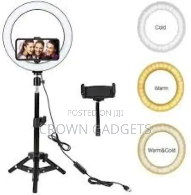 3 Color 15 Table Top Ring Light 10 Inch