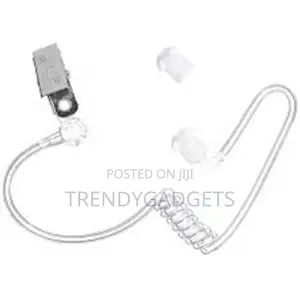 Fbi Plug Throat Mic Air Tube Covert Earpiece Headset