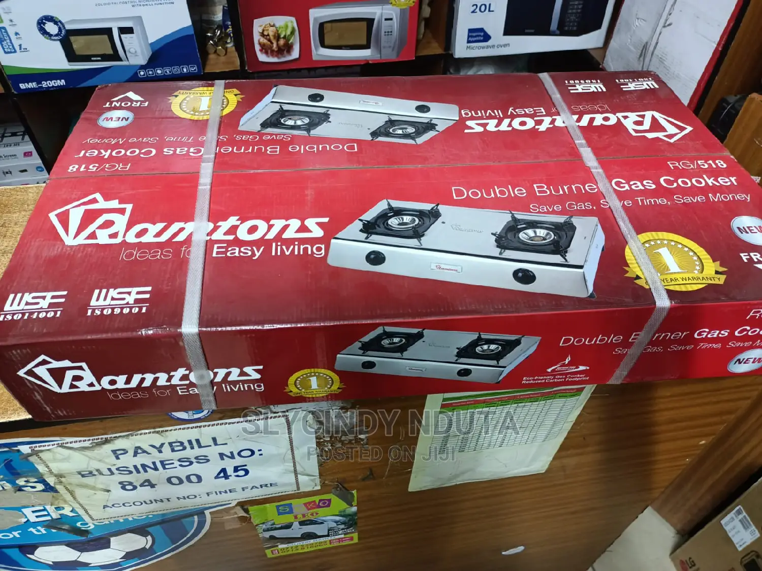 Ramtons Double Gas Cooker