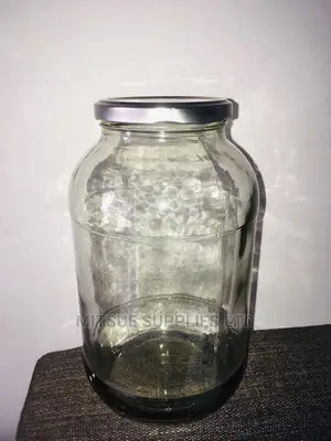 A Box of 30 Glass Jars 2000ml With Airtight Lids