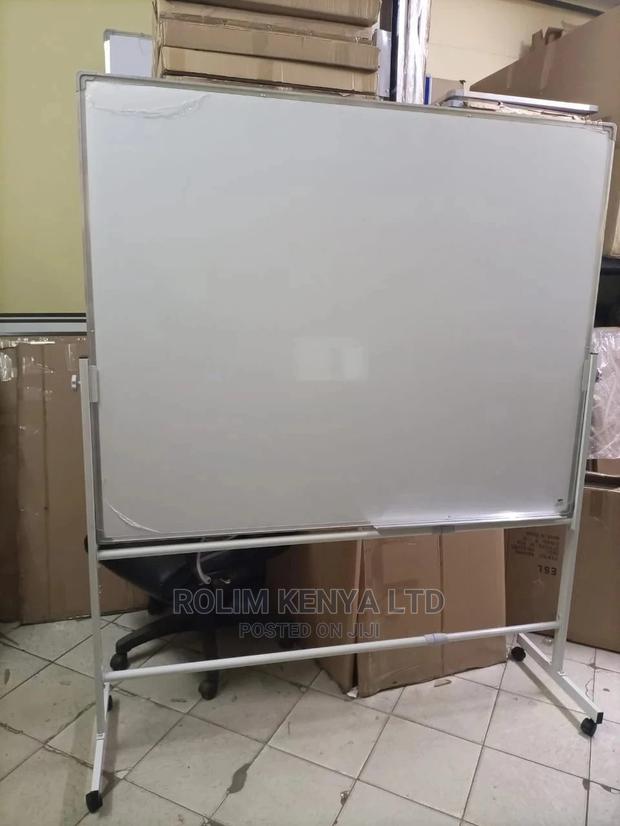 Whiteboard With Movable Wheeled Stand - main view