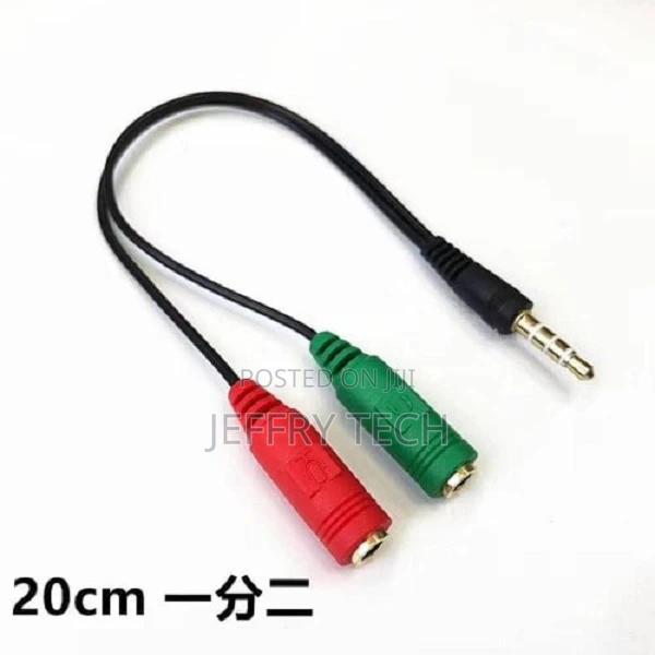 Audio Splitter Jack Plug Male to Aux Female Microphone Conve