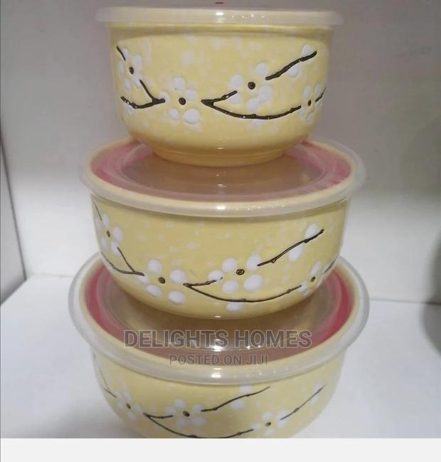 3pcs Set of Ceramic Bowls - thumbnail 3