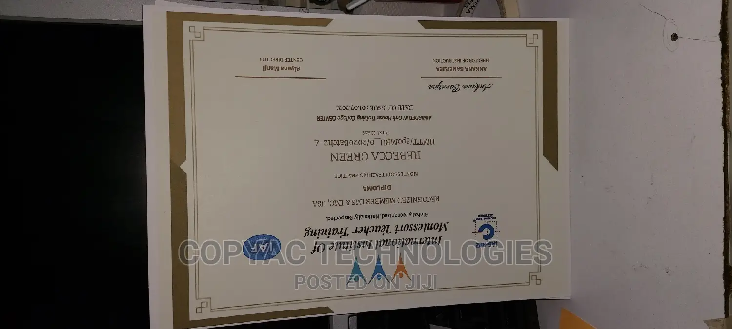 Outstanding Certificate Printing