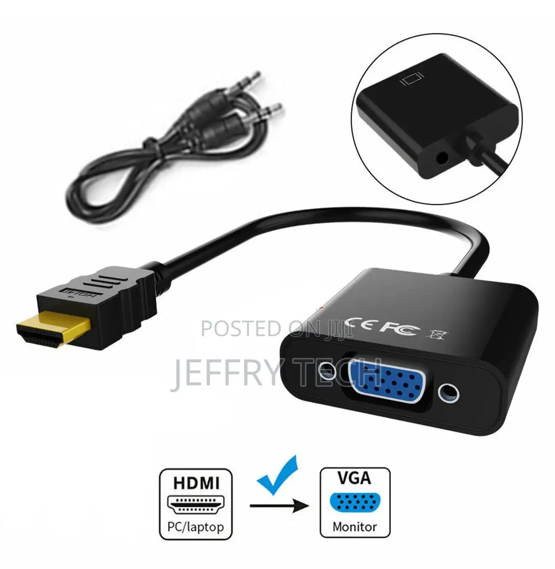 HDMI Input to VGA Output-Hdmi to VGA Converter Adapter for P
