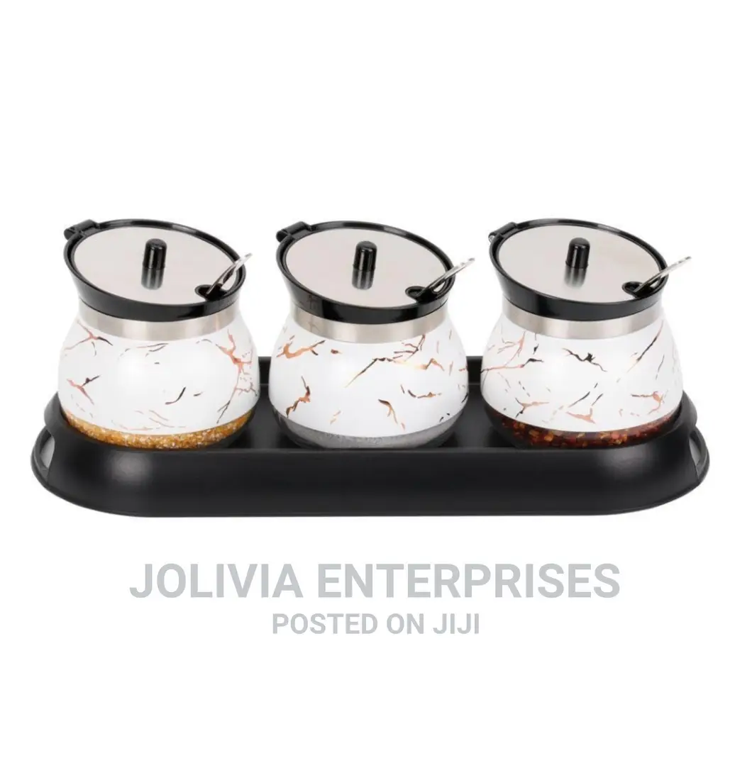 Marble Condiment Set