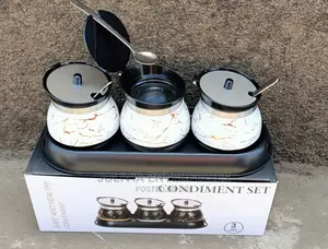 Marble Condiment Set