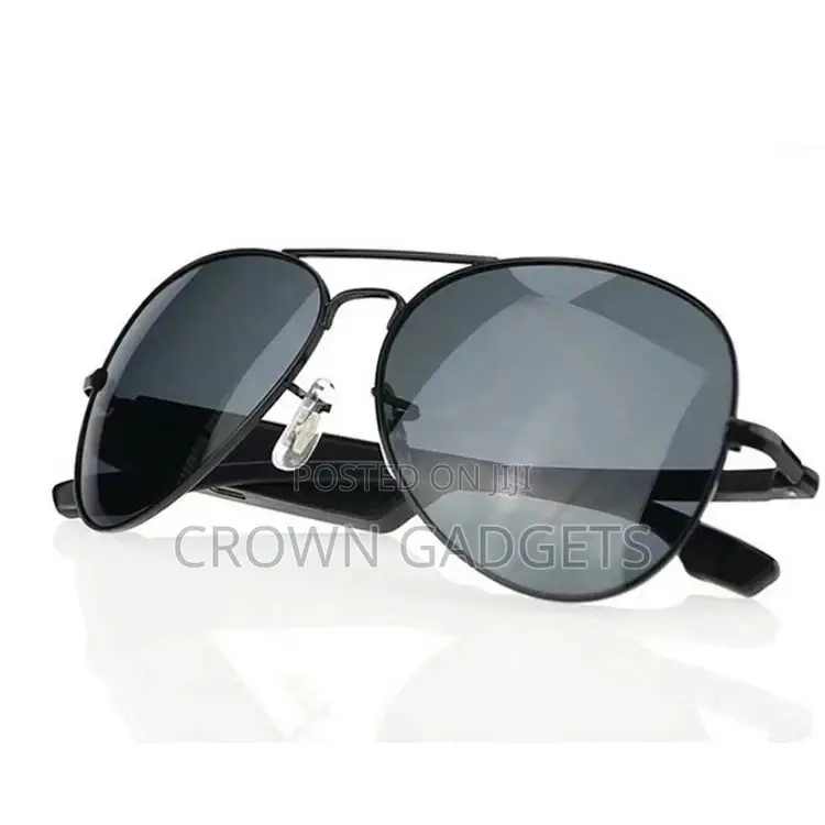 K3-A Black Bluetooth Wireless Sunglasses With Earphone Pola