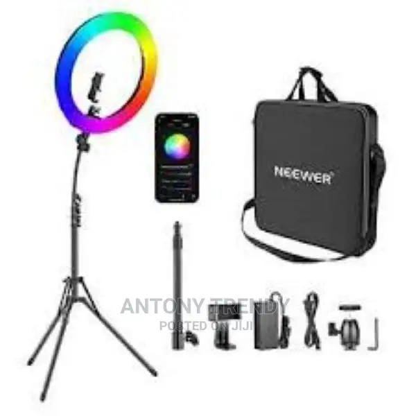 13inch RGB LED Selfie Ring Fill Light With 1.6m Tripod Stan