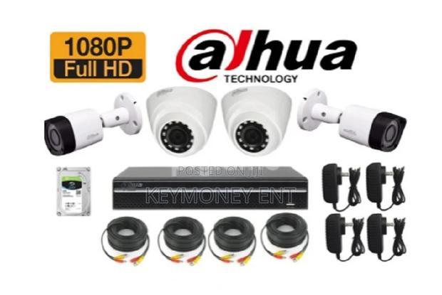 Four Bullet Dahua CCTV Cameras 1080p Security Surveillance C - main view
