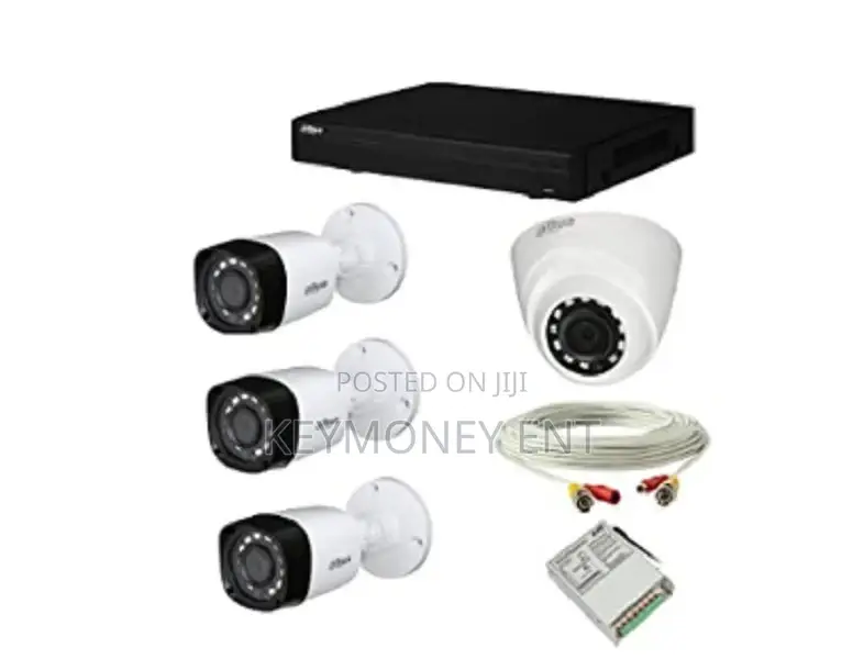 Dahua Set of 1+3 Dome and Bullet CCTV Camera With 4 Ch DVR A