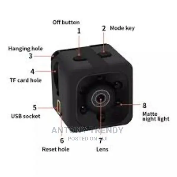 SQ11 HD 1080P Mini Hidden Spy Camera With Night Vision and M