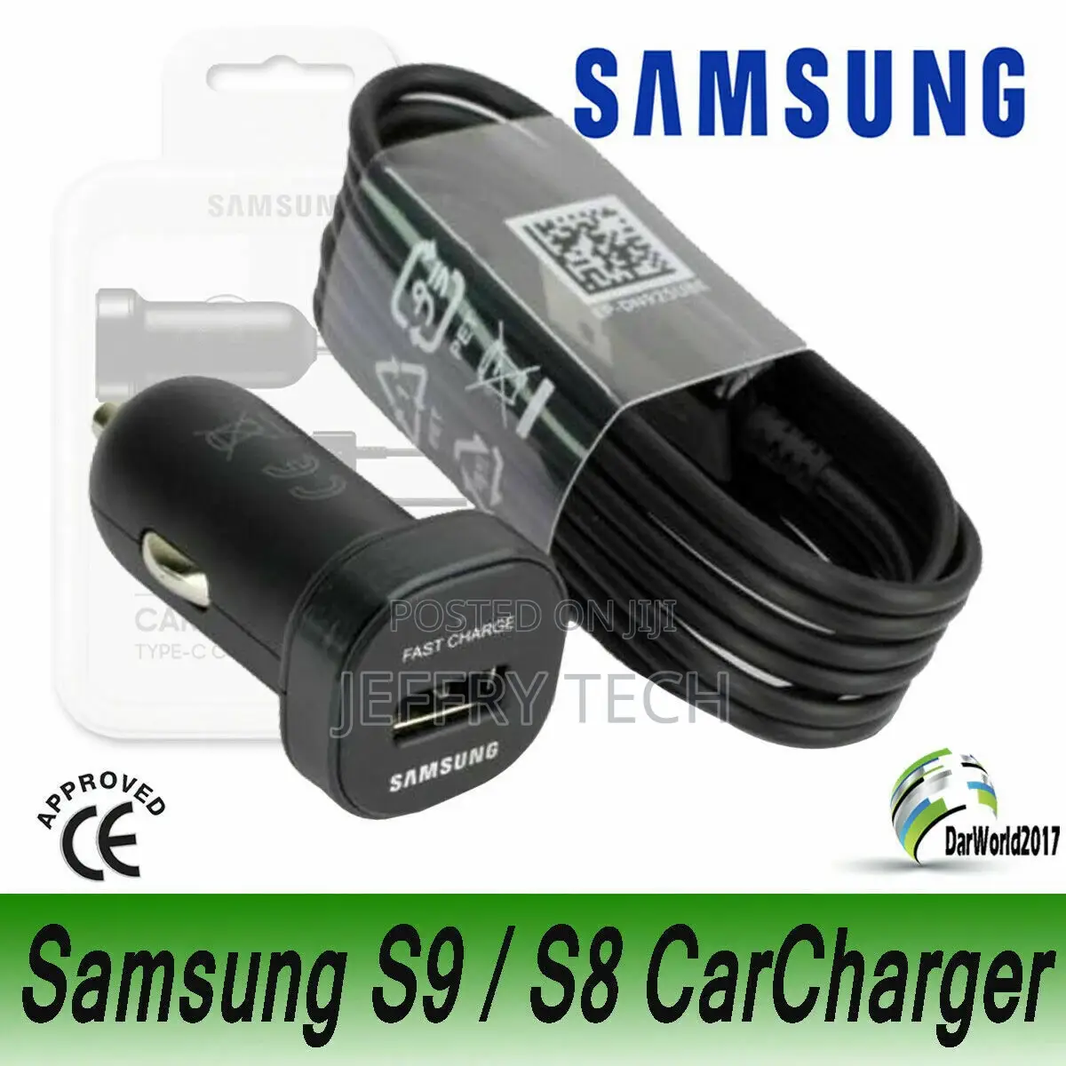 Samsung Fast USB Car Charger Type-c Cable