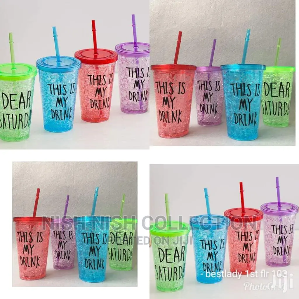Frosty Mug With a Straw