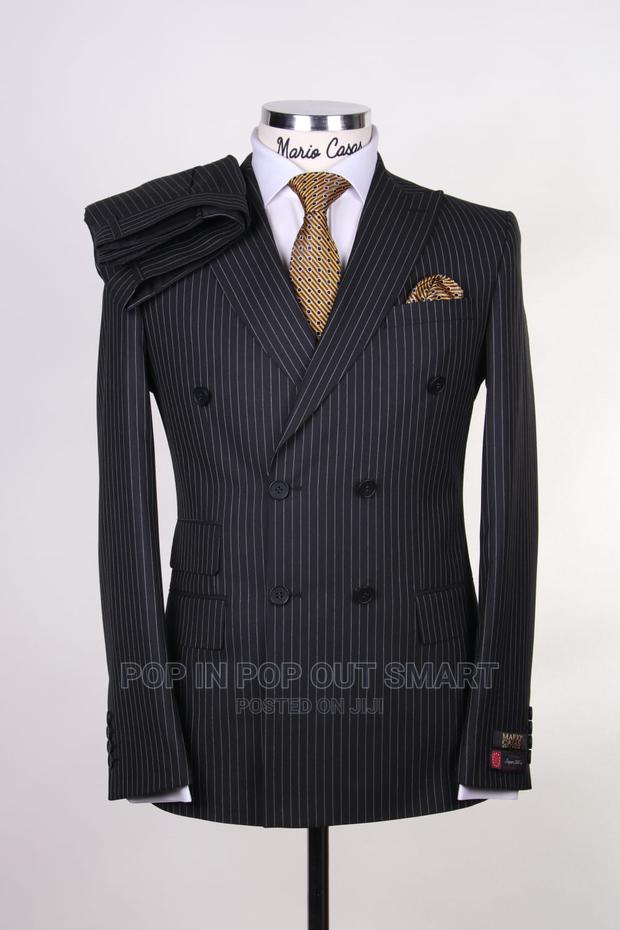Pinstripes Double Breasted Suits - thumbnail 3