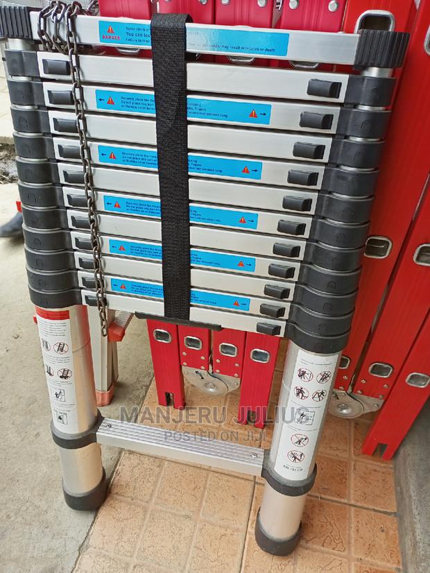 3.8M Telescopic Ladder - thumbnail 3