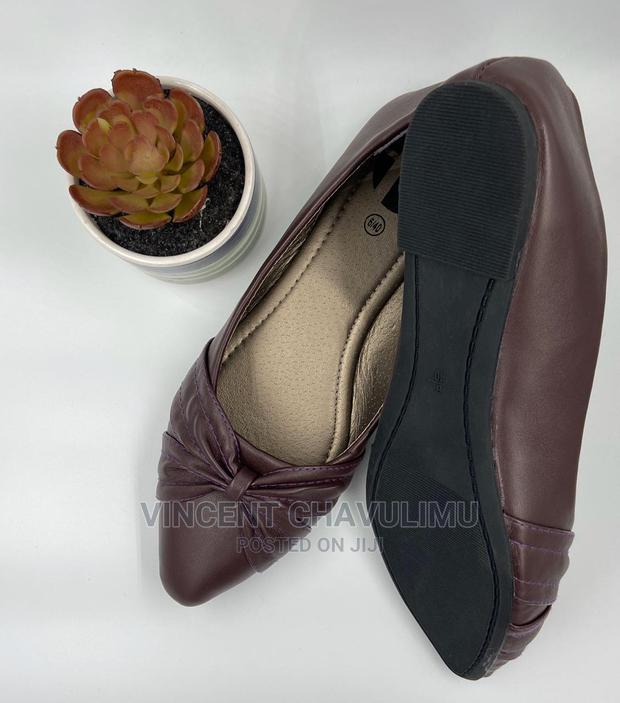 Rubber Soled Eggplant Color Flats - thumbnail 2