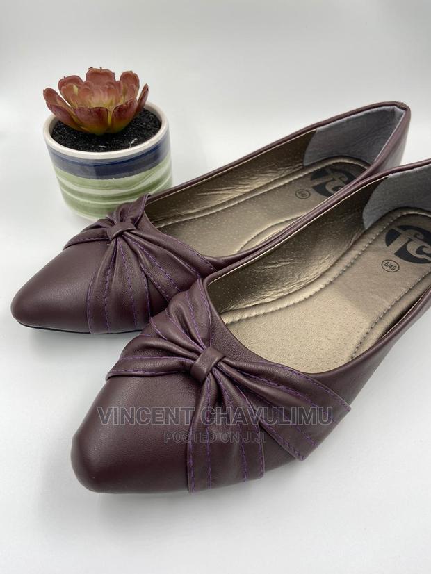 Rubber Soled Eggplant Color Flats - thumbnail 3