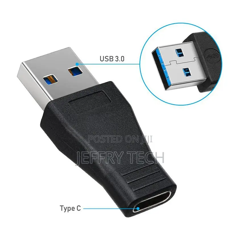 USB C 3.1 Type C Female to USB 3 Type a Male Cable Converter