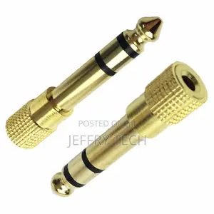 3.5mm Stereo Headphone Adapter to 6.35mm 1/4" Earphone Audio