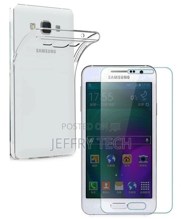 Samsung GALAXY A3 2015 Clear Case + Tempered Glass Screen Pr - main view