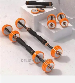 20kg Dumbbells With a Barbell.