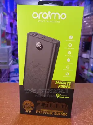 27,000mah Oraimo Power Bank Can Charge 5 Phones