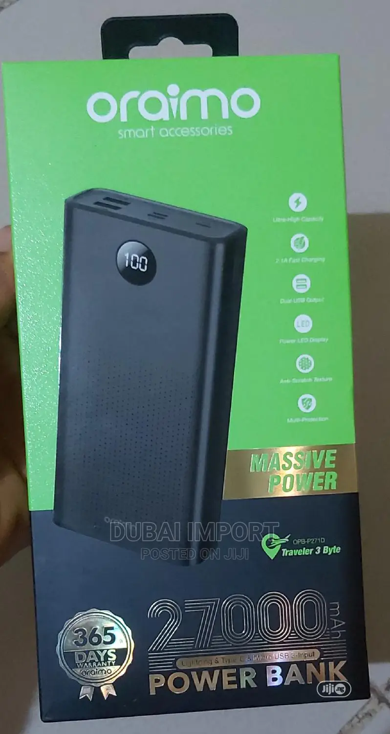 Oraimo 27000 Mah Power Bank