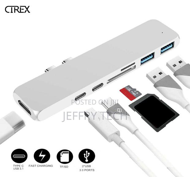 7 in 1 USB-C Type C HD Output 4K HDMI USB 3.0 Adapter HUB Fo