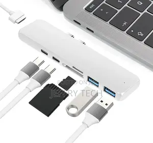 7 in 1 USB-C Type C HD Output 4K HDMI USB 3.0 Adapter HUB Fo