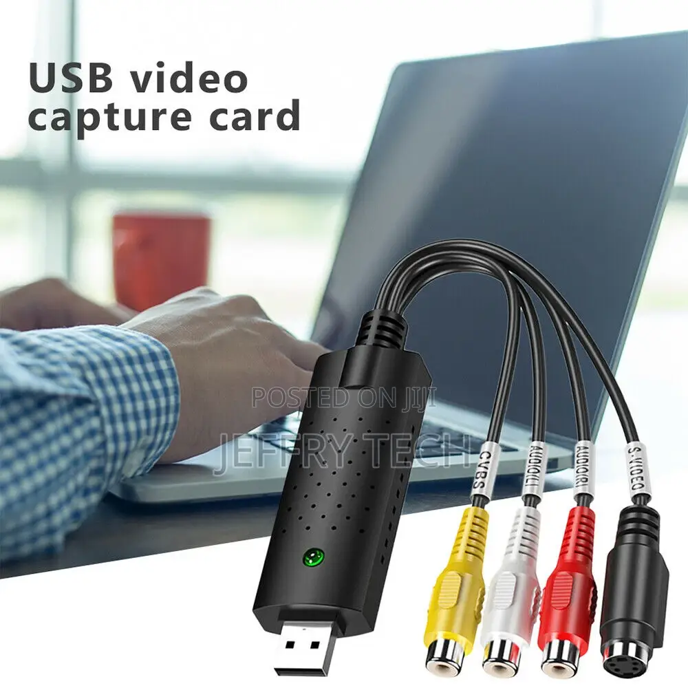 Video Grabber Capture Card Hi8 VCR VHS to Digital DVD Conver