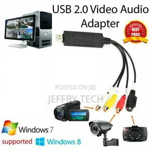 USB 2.0 VHS TV Tapes to DVD VCR Audio Video Converter Captur