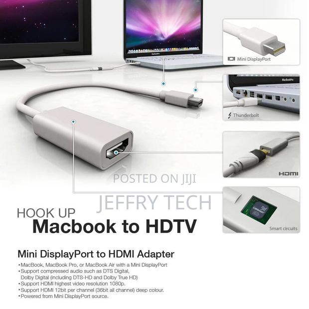 Mini Displayport MDP to HDMI Audio Adapter Cable for Apple M - thumbnail 3