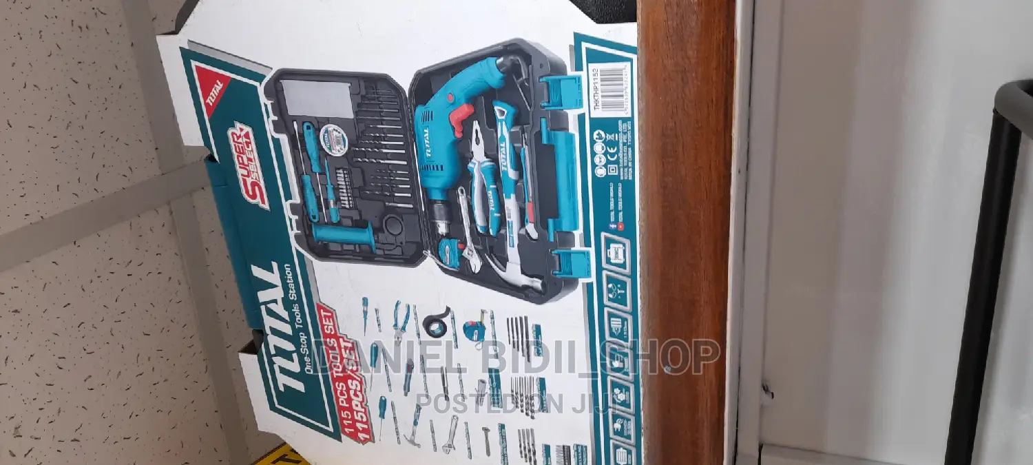 Total 115pcs Drill Toolset Box