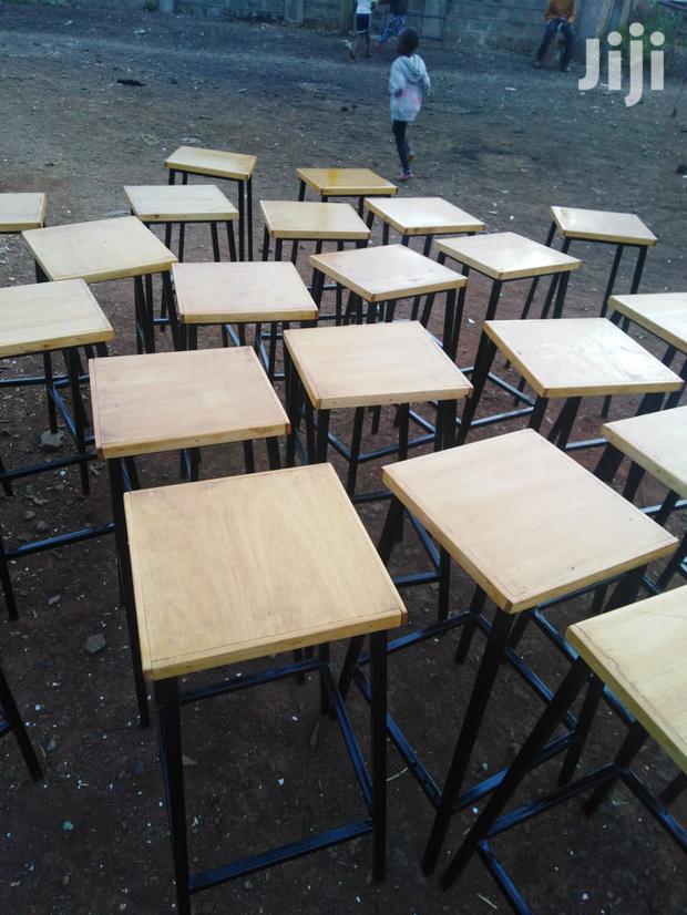 Laboratory School Stools-Heavy Gauge Square Tube and Top