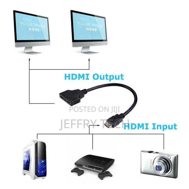 30cm HDMI 1.4 1x2 Splitter Distributor + Amplifier HDCP TV P - thumbnail 4