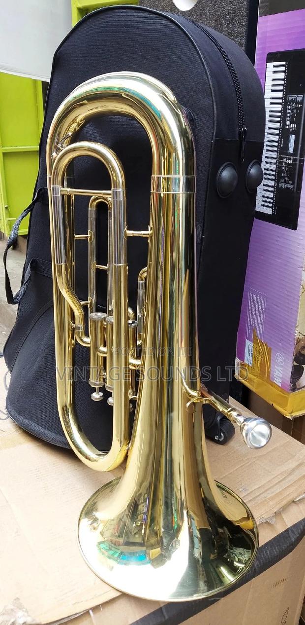 Bb Euphonium Brass Instrument - main view