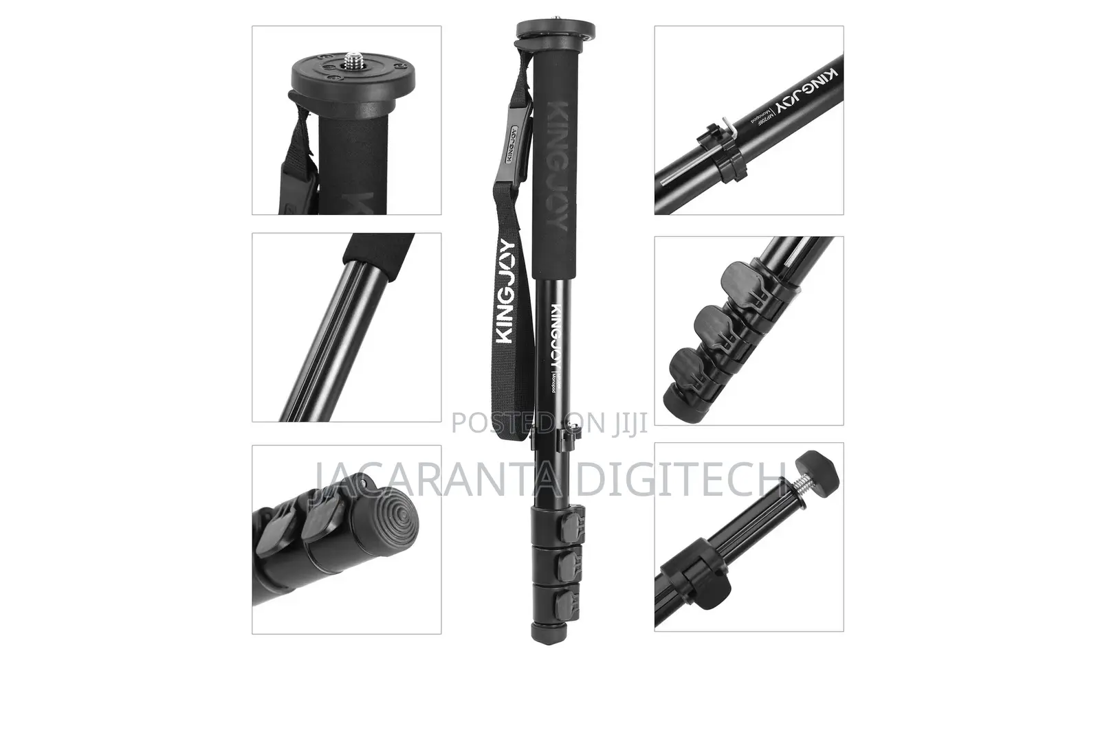 Kingjoy MP208F Black Flip Lock Monopod