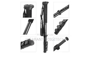 Kingjoy MP208F Black Flip Lock Monopod