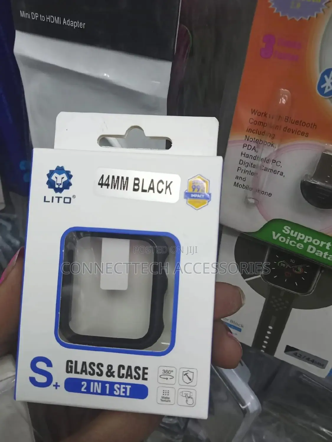 Apple Watch 44mm 2in1 Glass and Protective Case