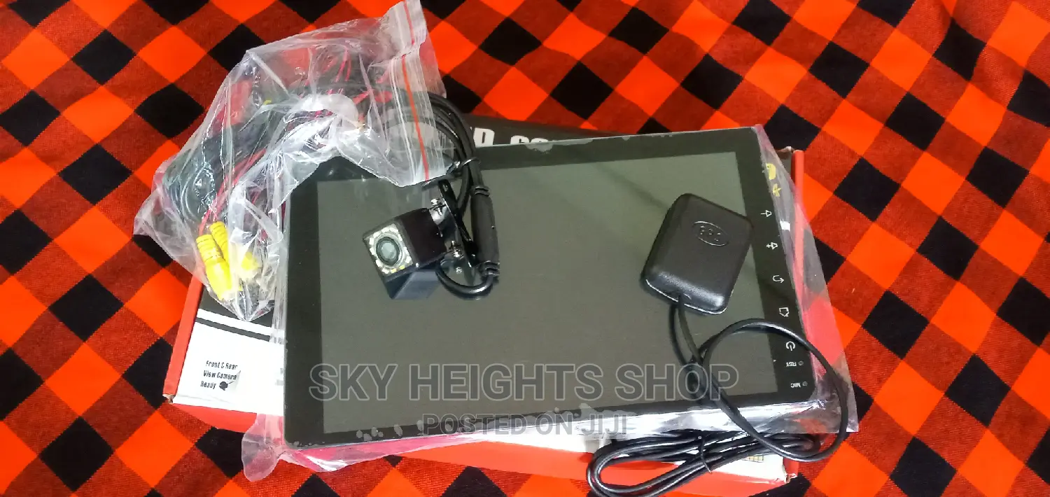 New 9" Android Car Radio Touch Screen + Hd Reverse Cam + GPS