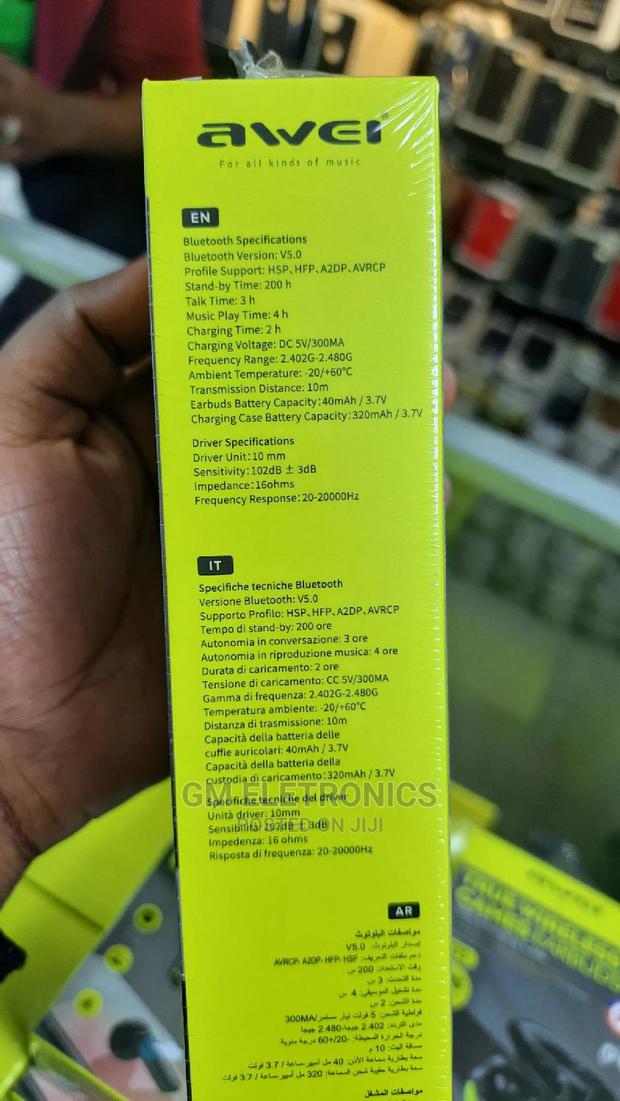 Awei Ta1 | Active Noise Cancelling Bluetooth Earbud - thumbnail 6