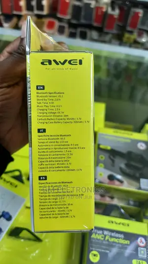 AWEI T36 TWS Bluetooth 5.0 Earphone Touch Stereo With Mic