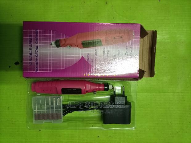 Red Portable Nail Drill