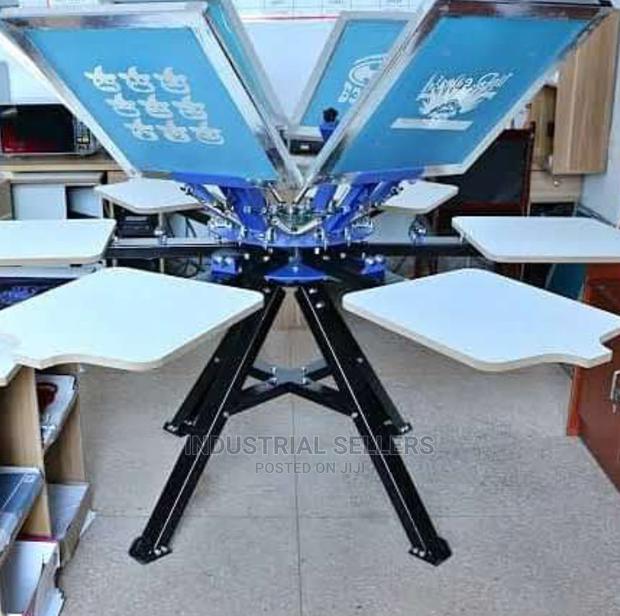 6 Colour 6 Station Screen Printing Machine - main view